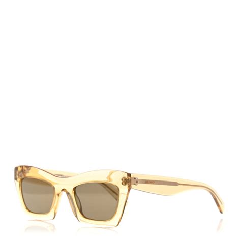 CELINE Eva Cat Eye Sunglasses CL 41399/S Yellow 